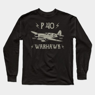 Curtiss P-40 Warhawk Long Sleeve T-Shirt